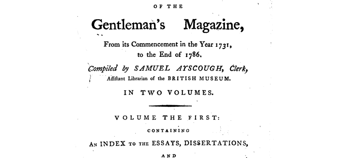 Gentleman’s magazine : January-December, 1774.