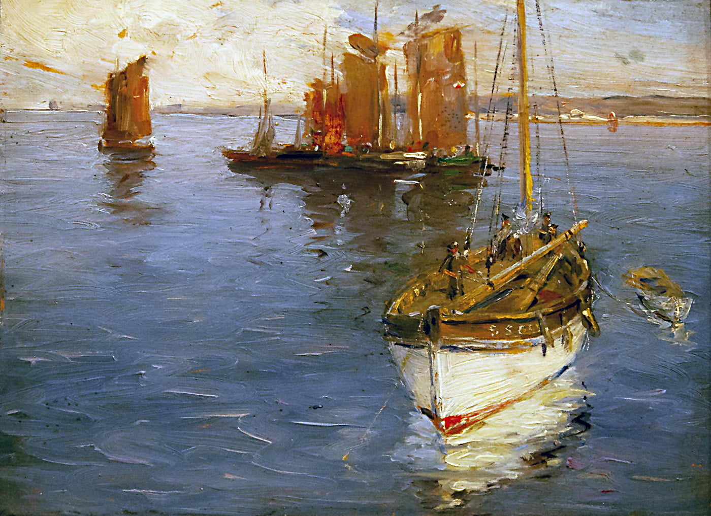 Arthur James Emery Powell (1864-1956) : Sailboats, 1913.