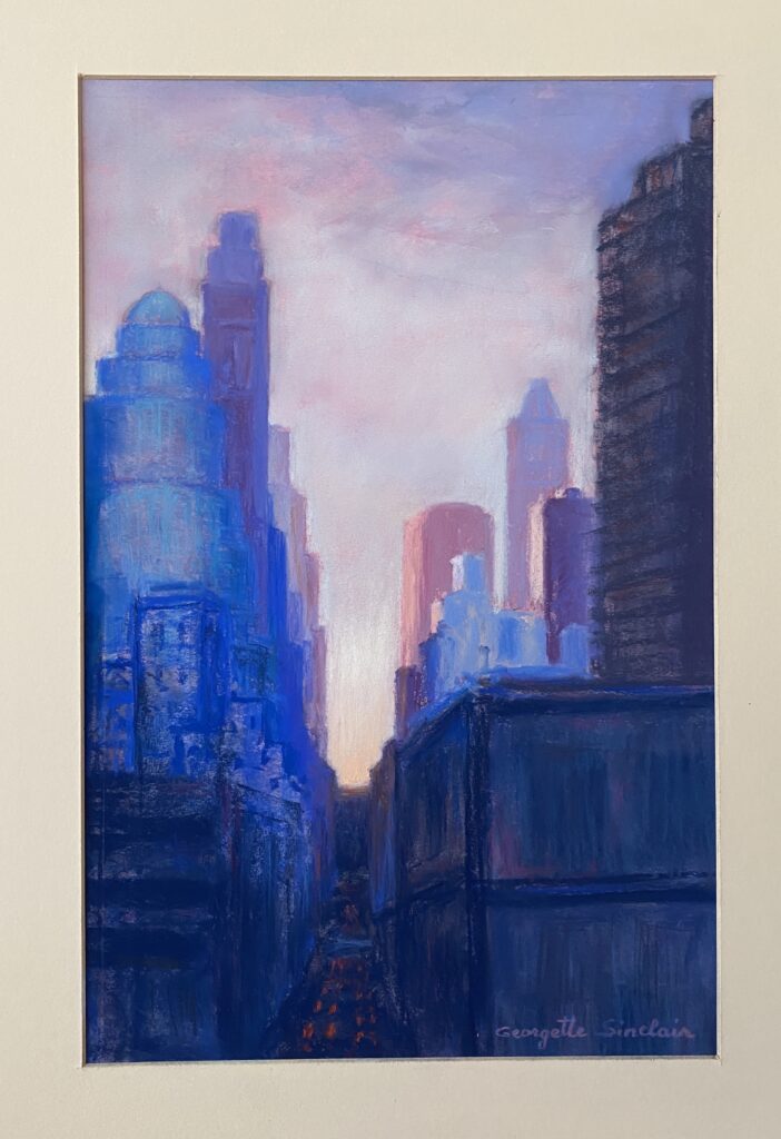 Georgette Sinclair [RA 2002] : Skyscrapers of New York City (#158) ca.2021.
