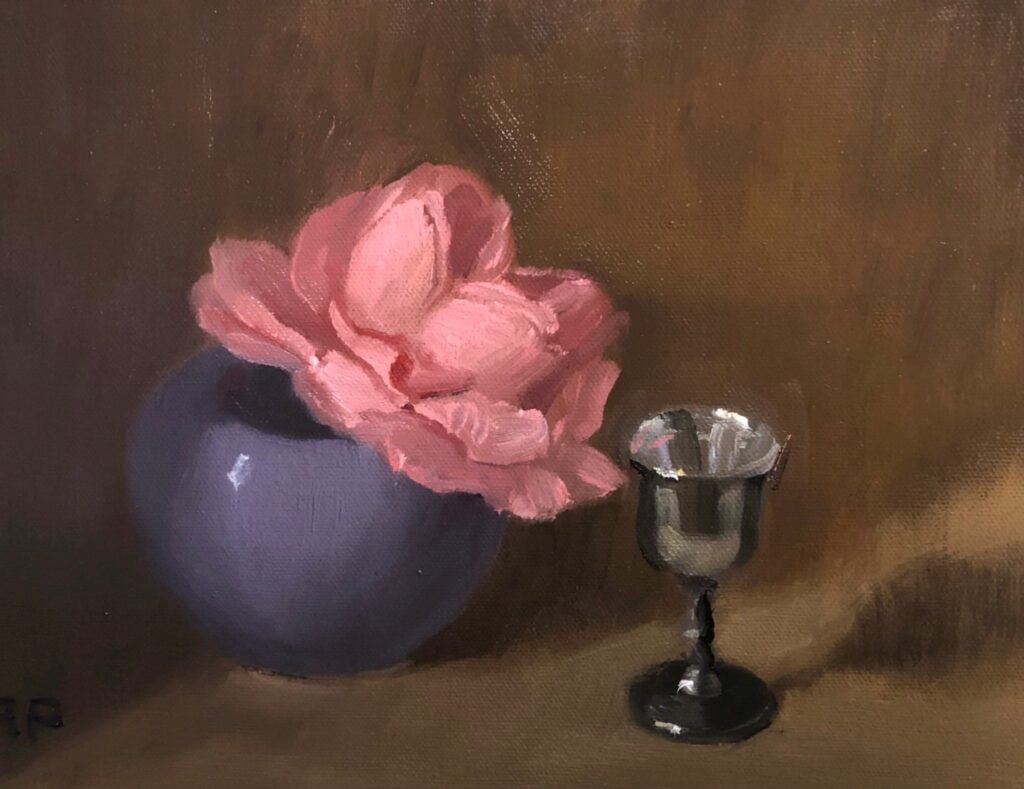 Rick Perez [NRA 1998] : Pink Rose and Silver Liqueur Cup (#127) ca.2021.