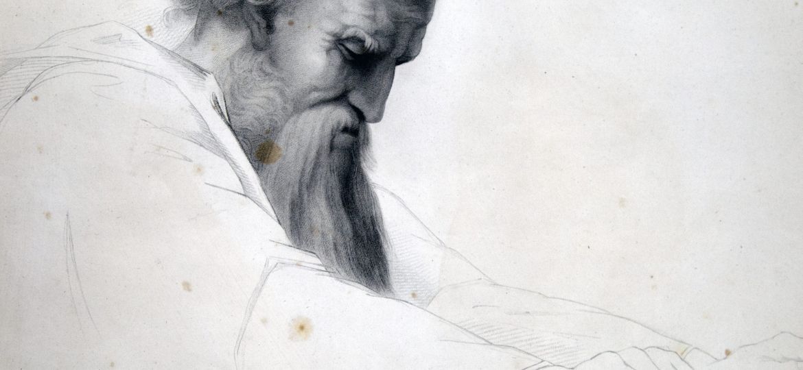 Richard Duppa (1770-1831) [NM] : Head of Saint Jerome from the Dispute of the Sacrament after Raphael (1483-1520), 1802.
