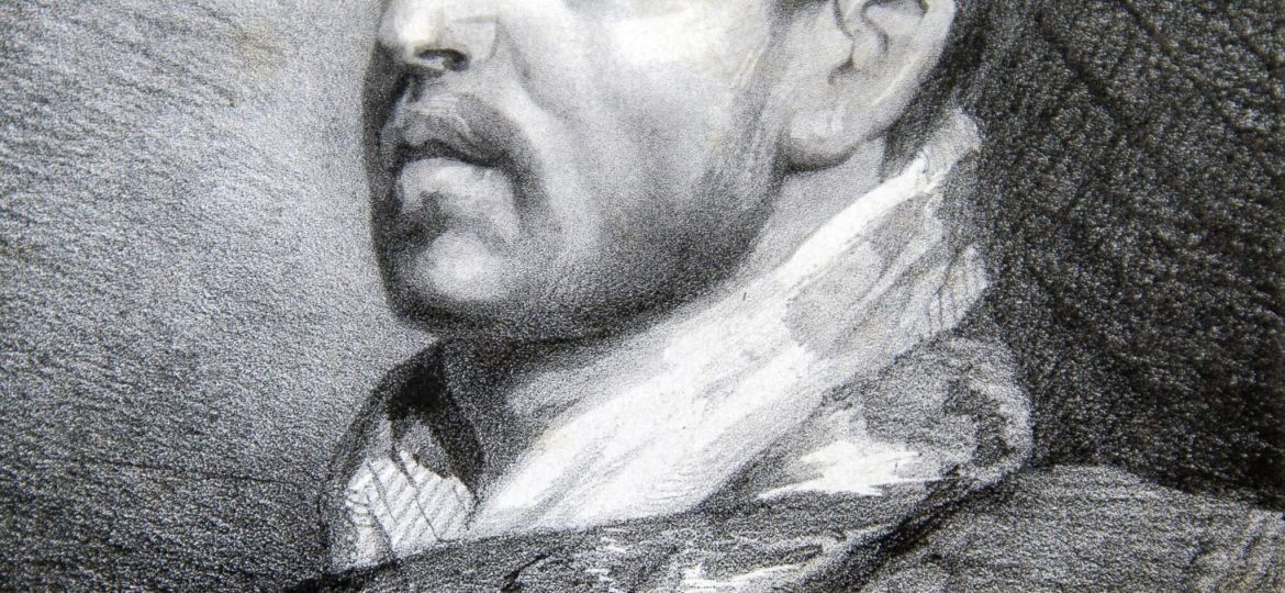 John Scarlett Davis (1804-1845) [NM] : Head of Ignatius Loyola after Peter Paul Rubens (1577-1640), 1830.