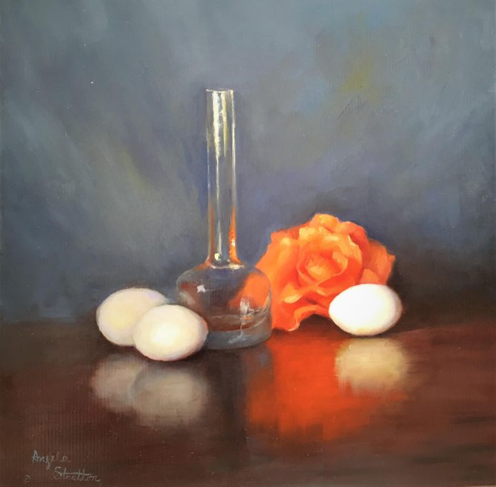 Angela Stratton [NRA 2007] : Soft eggs, 2022. | Salmagundi Club