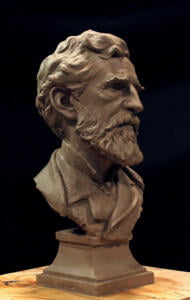 Heather Personett [NM] : Portrait bust of Augustus Saint-Gaudens (1848-1907) [RA ca.1877-1907], 2022.