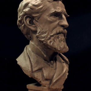 Heather Personett [NM] : Portrait bust of Augustus Saint-Gaudens (1848-1907) [RA ca.1877-1907], 2022.
