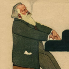 Willy von Beckerath (1868 - 1938), Johannes Brahms at the wing