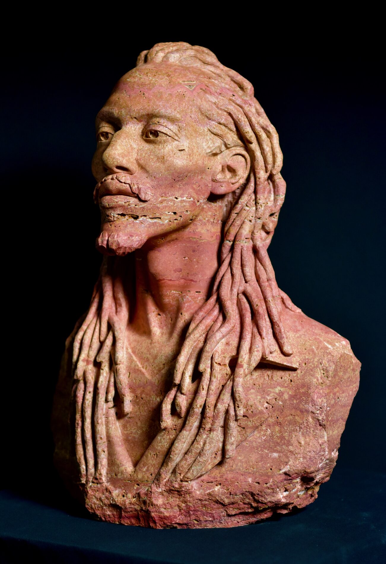 Bust from the side.