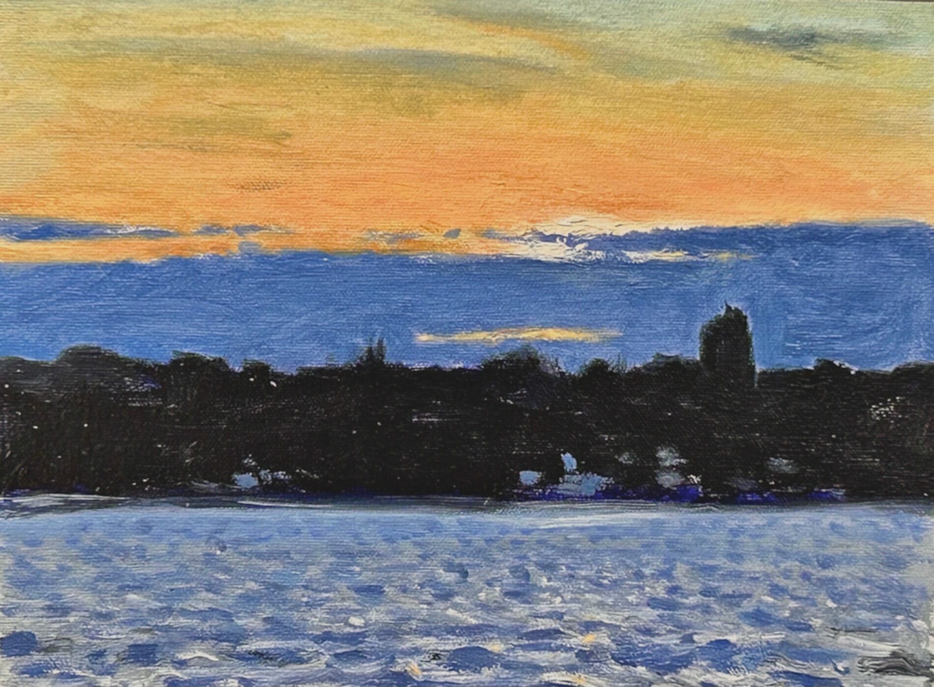 Richard Rosenblatt [RA 2010] : Evening From Riverside Drive ...