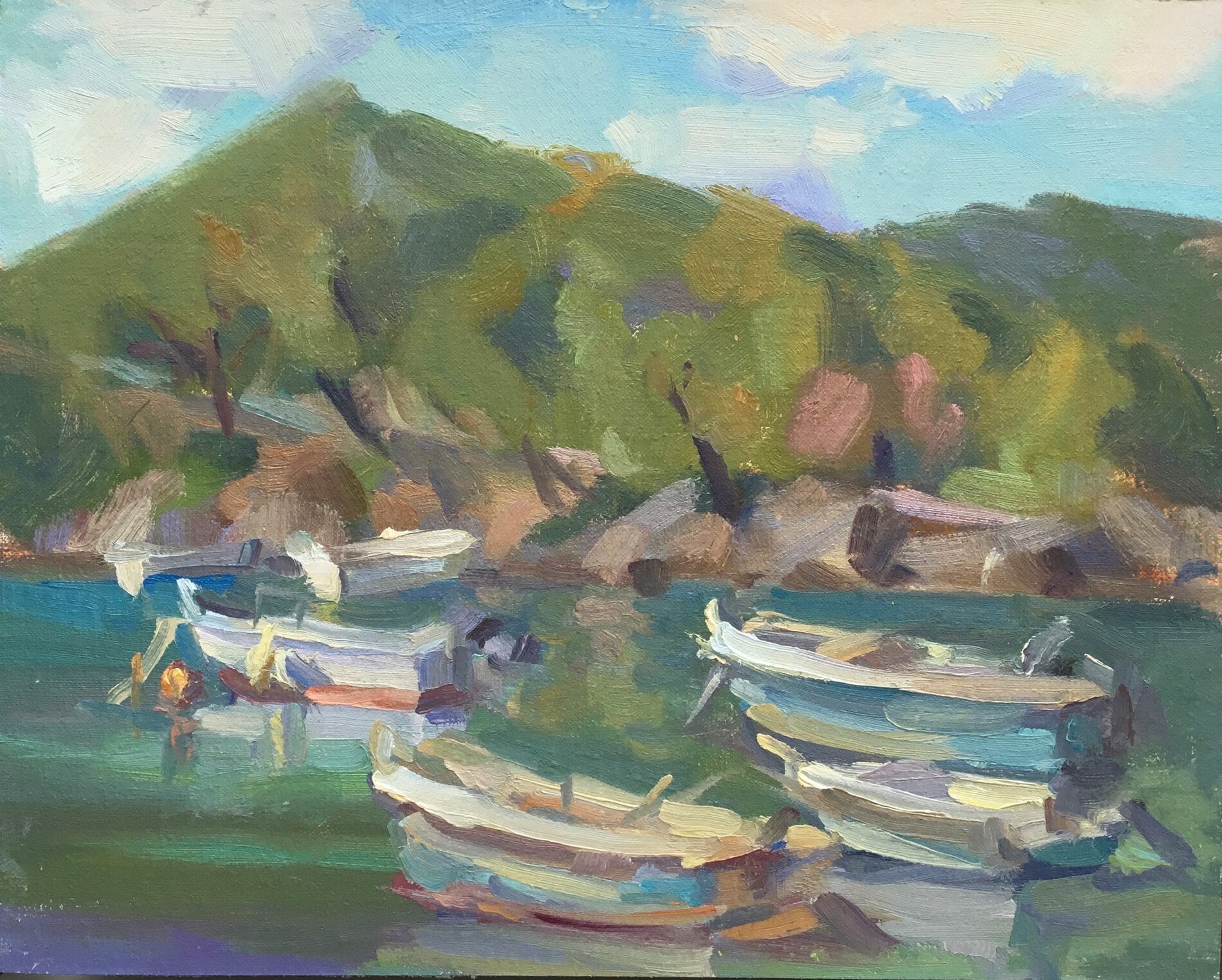 Pratima Rao [NRA 2015] : Boats in Agnondas Beach, Skopelos, Greece ...