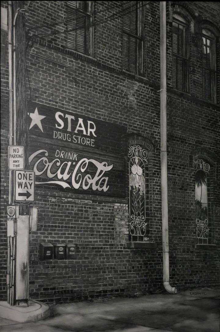 Patsy Lindamood [NRA 2023] : Old Star Drug Store Alleyway | Salmagundi Club