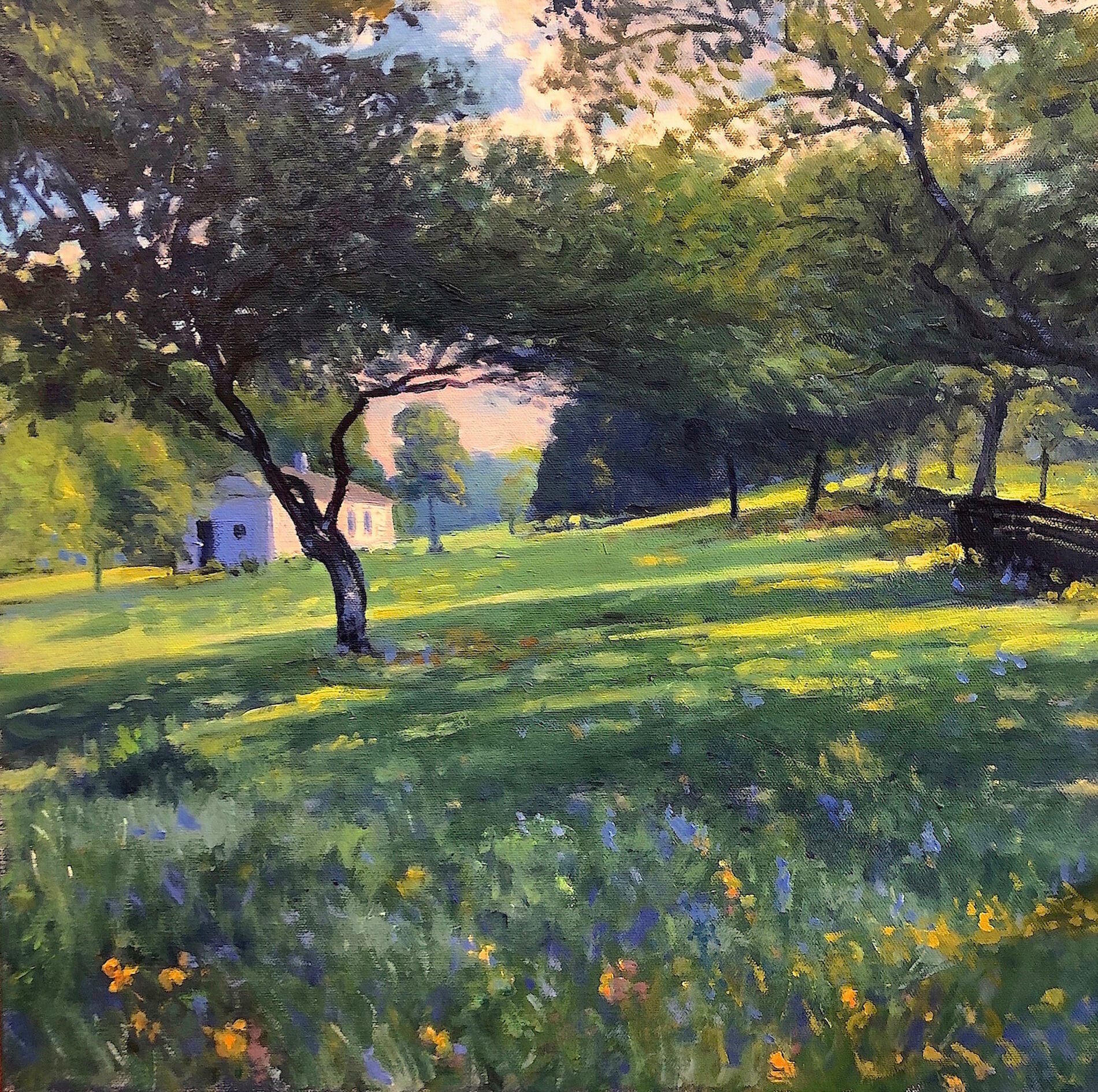 Richard Rosenblatt [RA 2010] : Spring in Shore Park | Salmagundi Club