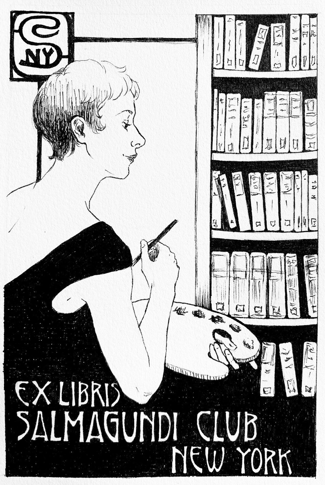Emma Rach Syslak [SCH NRA 2024] : The Painter's Library | Salmagundi Club